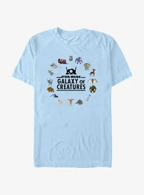 Star Wars Galaxy Of Creatures Circle T-Shirt