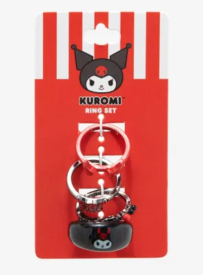 Kuromi Devil Ring Set