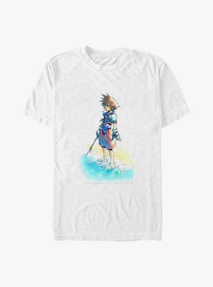 Disney Kingdom Hearts Beach Sora Big & Tall T-Shirt