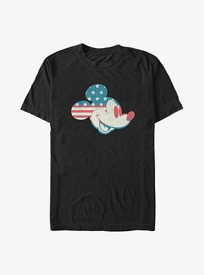 Disney Mickey Mouse Americana Flag Fill Big & Tall T-Shirt