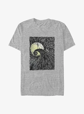 Disney The Nightmare Before Christmas Spiral Hill Poster Big & Tall T-Shirt