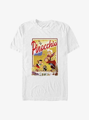Disney Pinocchio Storybook Poster Big & Tall T-Shirt