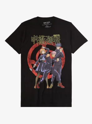 Jujutsu Kaisen Trio Boyfriend Fit Girls T-Shirt