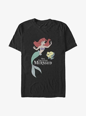 Disney The Little Mermaid Sea Friends Ariel and Flounder Big & Tall T-Shirt