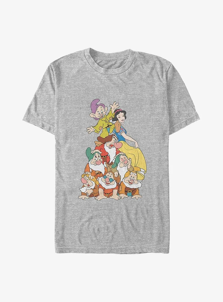 Disney Snow White and the Seven Dwarfs Squad Dwarf Stack Big & Tall T-Shirt