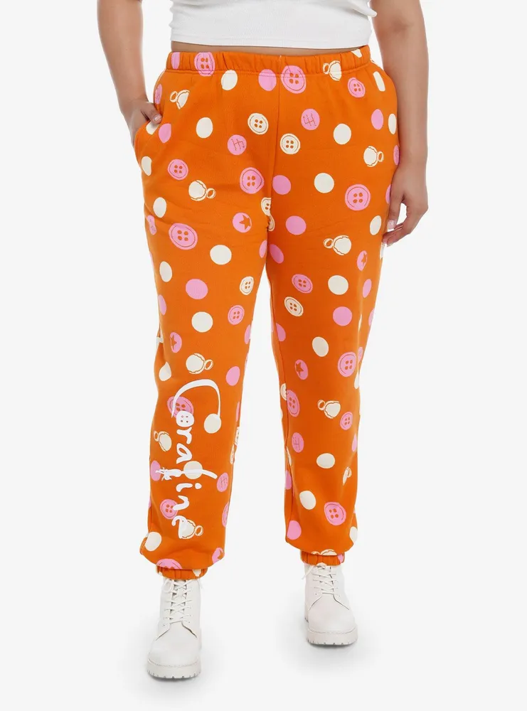 Hot Topic Coraline Buttons Girls Jogger Sweatpants Plus