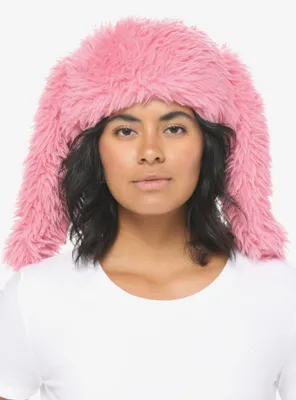 Pink Fuzzy Bunny Hat