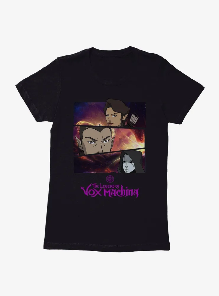 Critical Role The Legend Of Vox Machina Vex, Vax, & Matron Ravens Womens T-Shirt