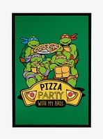 Teenage Mutant Ninja Turtles Pizza Party Framed Poster