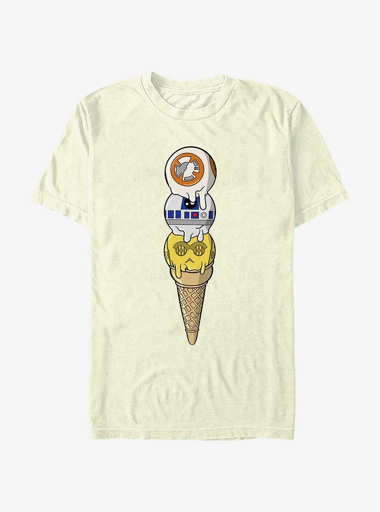 Star Wars 3 Scoops Droids T-Shirt