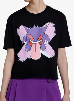 Pokemon Gengar Girls Crop T-Shirt