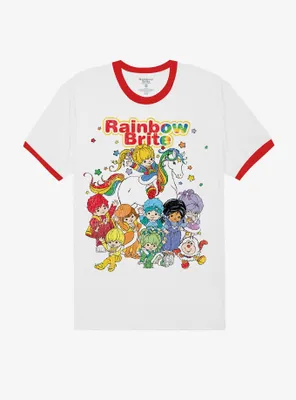 Rainbow Brite Characters Boyfriend Fit Girls Ringer T-Shirt