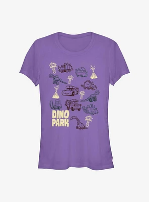 Cars Dino Jumble Girls T-Shirt