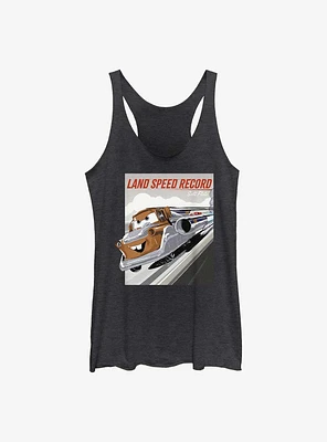 Cars Land Speed Record Girls Raw Edge Tank