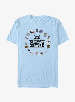 Star Wars Galaxy Of Creatures Circle T-Shirt