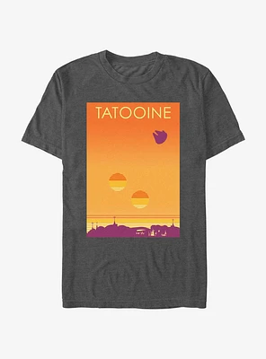 Star Wars Tatooine Twin Sun Poster T-Shirt