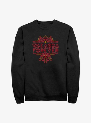 Marvel Black Panther: Wakanda Forever Intricate Logo Sweatshirt