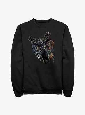 Marvel Black Panther: Wakanda Forever Warriors Take Action Sweatshirt