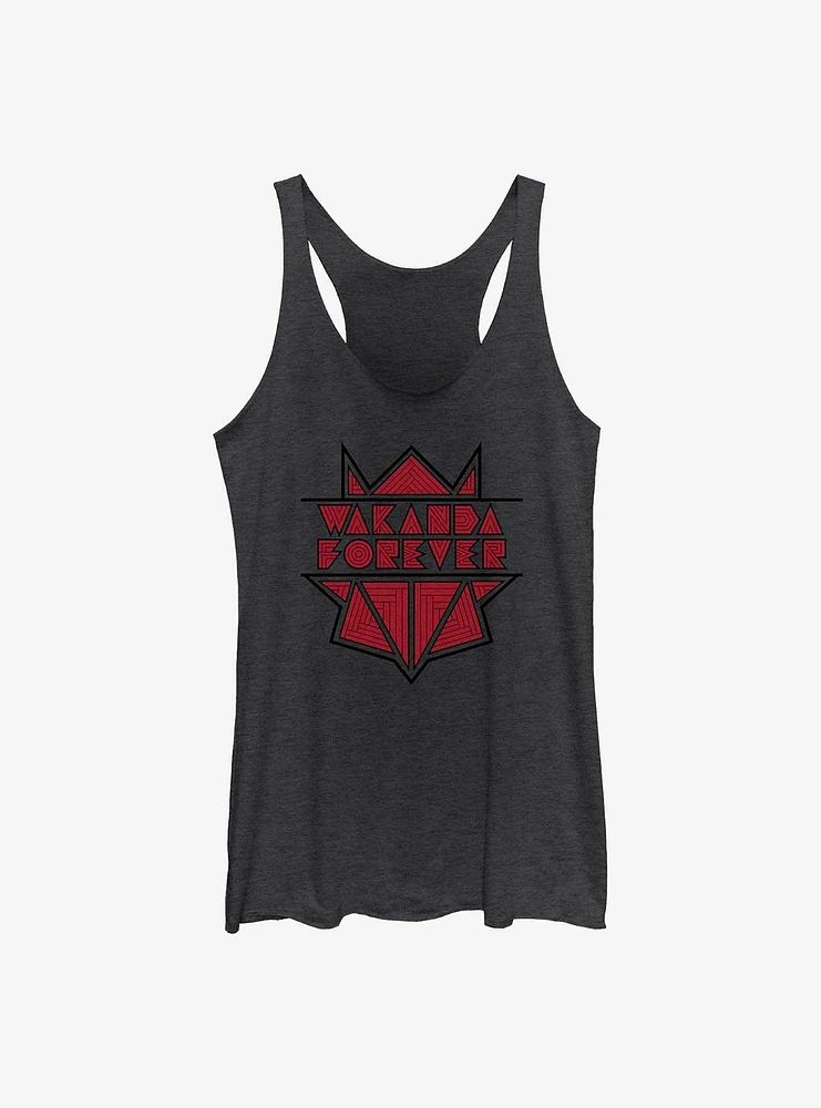 Marvel Black Panther: Wakanda Forever Geometric Panther Logo Girls Tank