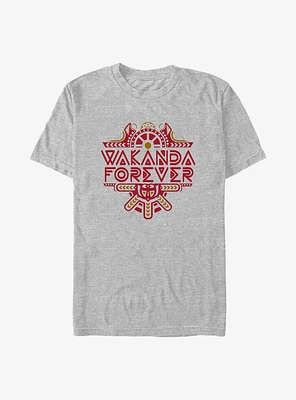 Marvel Black Panther: Wakanda Forever Intricate Logo T-Shirt