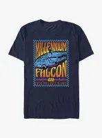 Star Wars Millennium Falcon Groovy Poster T-Shirt