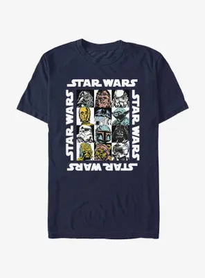 Star Wars Galaxy Grid T-Shirt