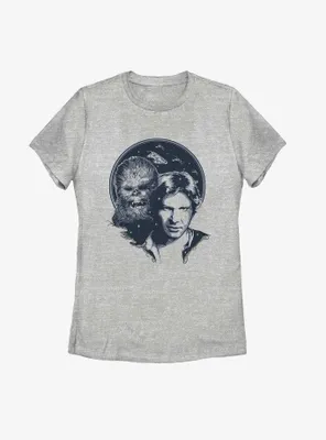 Star Wars Han Solo & Chewbacca Womens T-Shirt