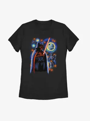 Star Wars Darth Vader Starry Womens T-Shirt