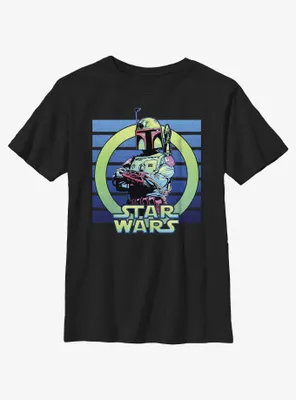 Star Wars Boba Fett Portrait Youth T-Shirt