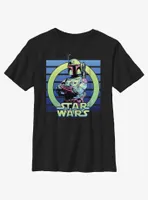 Star Wars Boba Fett Portrait Youth T-Shirt