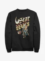 Star Wars The Mandalorian Heavy Metal Lettering Sweatshirt