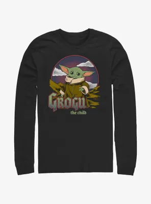 Star Wars The Mandalorian Grogu Child Vintage Long-Sleeve T-Shirt