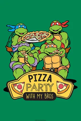 Teenage Mutant Ninja Turtles Pizza Party Poster