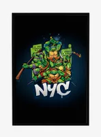 Teenage Mutant Ninja Turtles NYC Action Pose Framed Poster