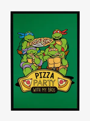 Teenage Mutant Ninja Turtles Pizza Party Framed Poster