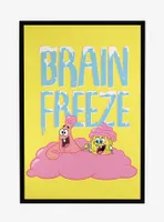 Spongebob Squarepants Brain Freeze Framed Poster