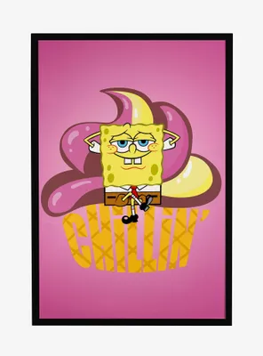 Spongebob Squarepants Chillin' Framed Poster
