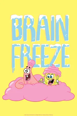 Spongebob Squarepants Brain Freeze Poster