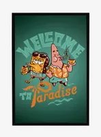 Spongebob Squarepants Welcome To Paradise Framed Poster