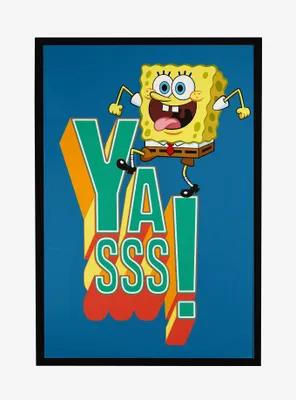 Spongebob Squarepants Yasss! Framed Poster