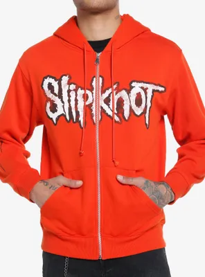 Slipknot Group Photo Orange Hoodie