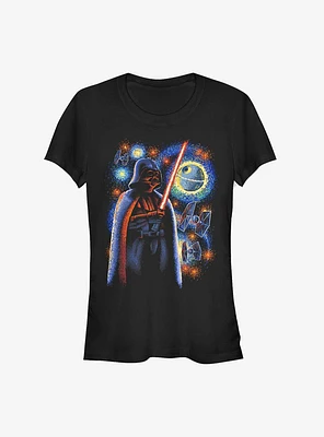 Star Wars Darth Vader Starry Girls T-Shirt