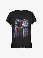 Star Wars Darth Vader Starry Girls T-Shirt