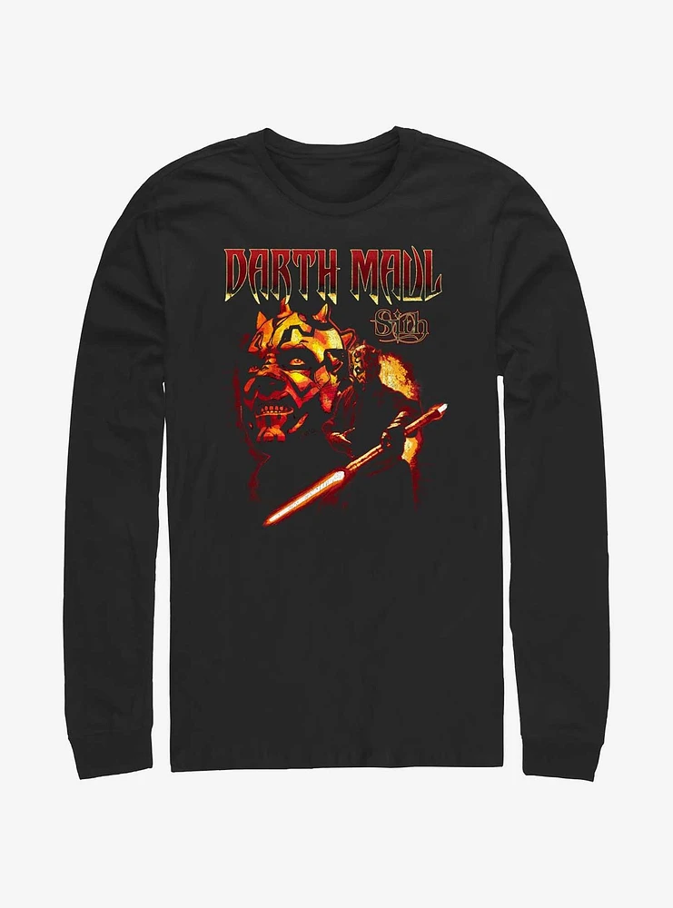 Star Wars Heavy Metal Darth Maul Long-Sleeve T-Shirt