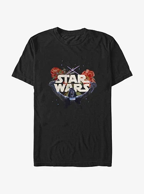 Star Wars Floral Darth Vader T-Shirt
