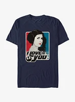 Star Wars Leia I Love You T-Shirt