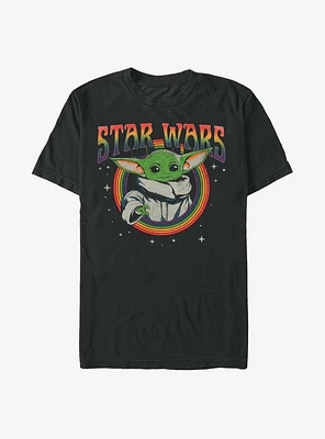 Star Wars The Mandalorian Rainbow Grogu T-Shirt