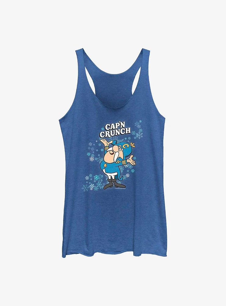 Capn Crunch Snowflake Girls Raw Edge Tank