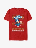 Capn Crunch Ugly Christmas Sweater Pattern T-Shirt