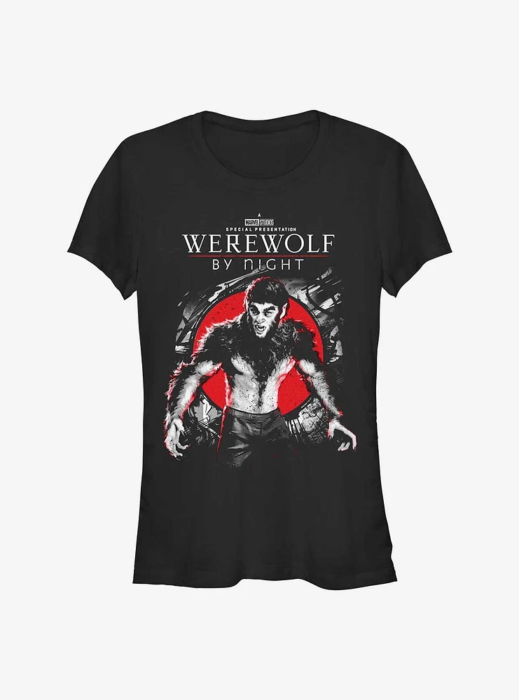 Marvel Studios' Special Presentation: Werewolf By Night Wolfman Jack Russell Poster Girls T-Shirt